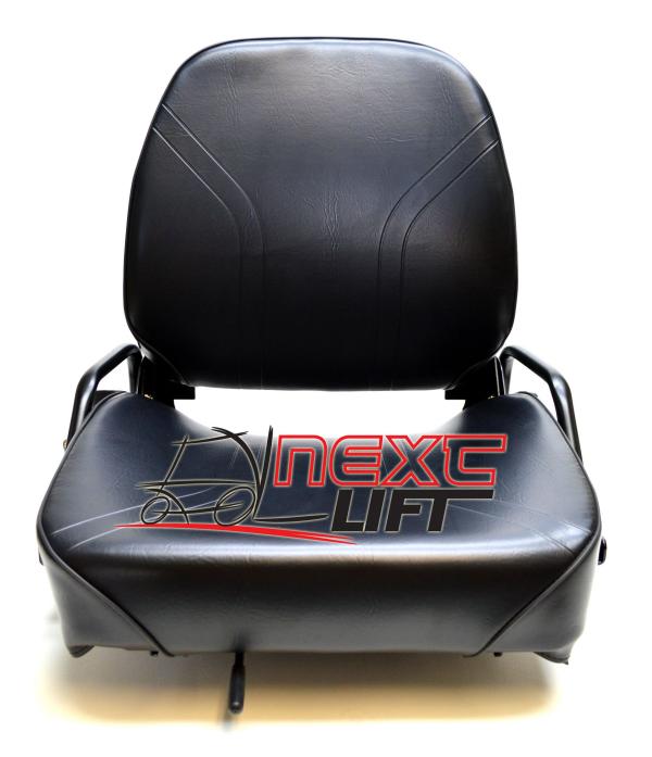 NEW KOMATSU STYLE FOLDING FORKLIFT SEAT FITS NISSAN CAT CLARK